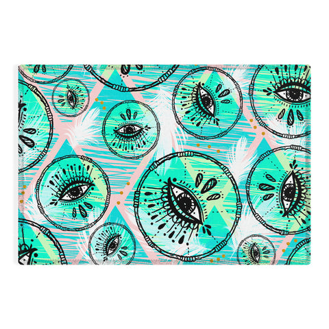 Marta Barragan Camarasa Pattern boho eyes II Outdoor Rug
