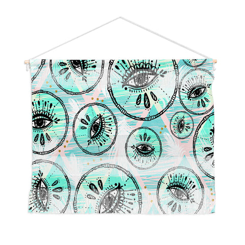 Marta Barragan Camarasa Pattern boho eyes II Wall Hanging Landscape