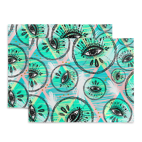 Marta Barragan Camarasa Pattern boho eyes II Placemat