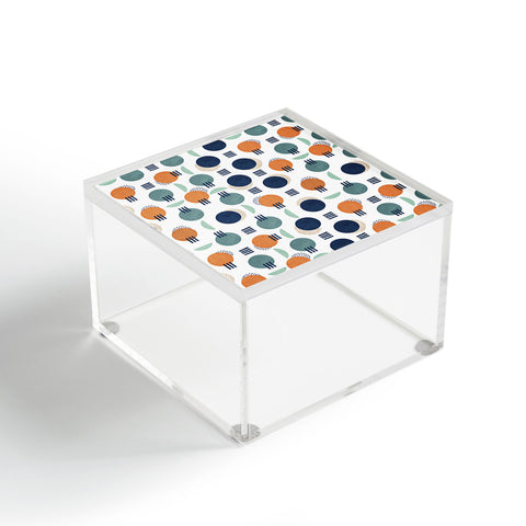 Marta Barragan Camarasa Pattern circles and stripes Acrylic Box