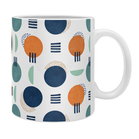 Marta Barragan Camarasa Pattern circles and stripes Coffee Mug