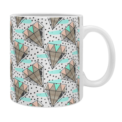 Marta Barragan Camarasa Pattern colored diamonds and texture Coffee Mug
