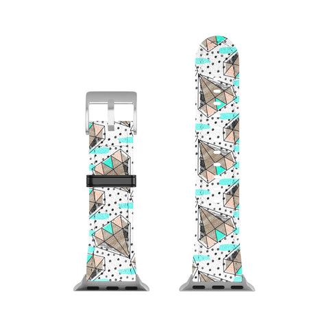 Marta Barragan Camarasa Pattern colored diamonds and texture Apple Watch Band