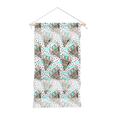 Marta Barragan Camarasa Pattern colored diamonds and texture Wall Hanging Portrait