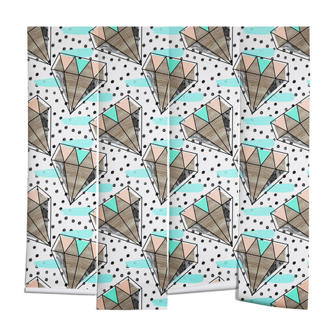 Marta Barragan Camarasa Pattern colored diamonds and texture Wall Mural