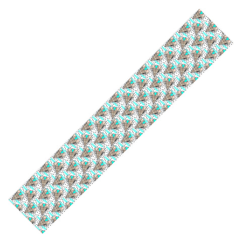 Marta Barragan Camarasa Pattern colored diamonds and texture Table Runner