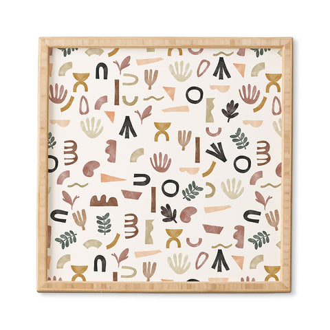 Marta Barragan Camarasa Pattern desert shapes Framed Wall Art