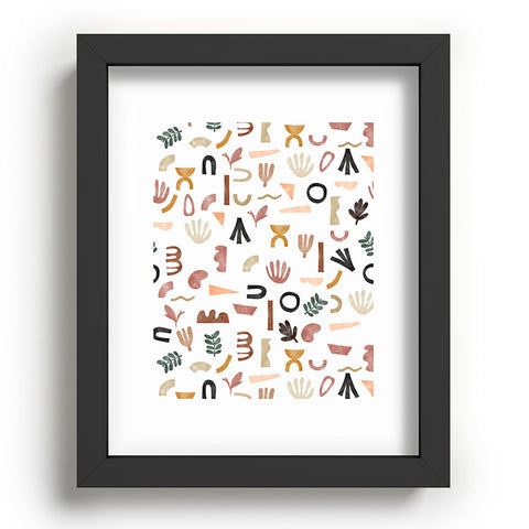 Marta Barragan Camarasa Pattern desert shapes Recessed Framing Rectangle