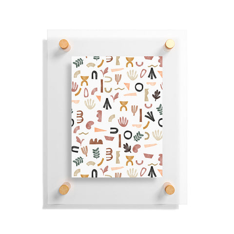 Marta Barragan Camarasa Pattern desert shapes Floating Acrylic Print