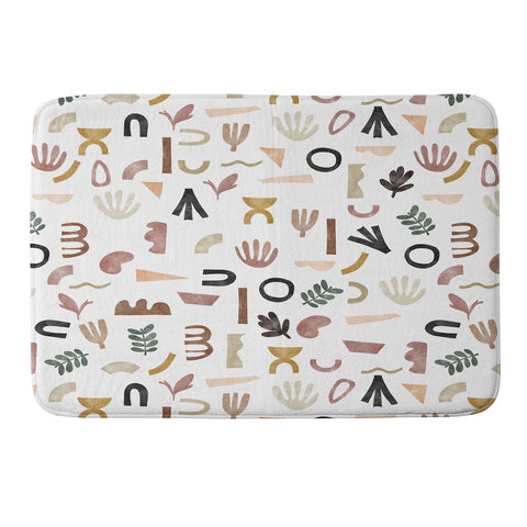 Marta Barragan Camarasa Pattern desert shapes Memory Foam Bath Mat