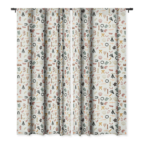 Marta Barragan Camarasa Pattern desert shapes Blackout Window Curtain