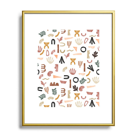 Marta Barragan Camarasa Pattern desert shapes Metal Framed Art Print