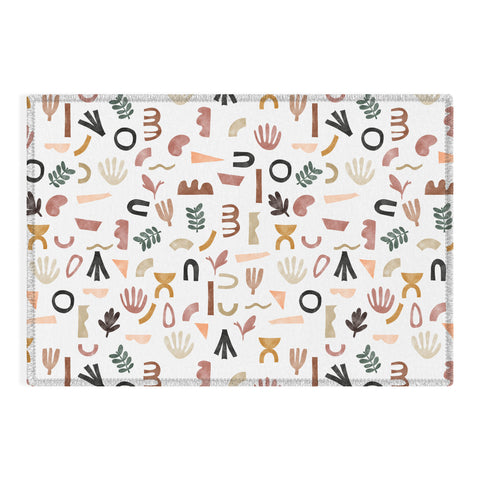 Marta Barragan Camarasa Pattern desert shapes Outdoor Rug