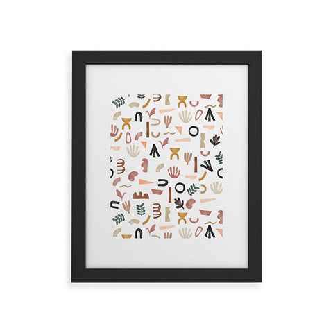 Marta Barragan Camarasa Pattern desert shapes Framed Art Print