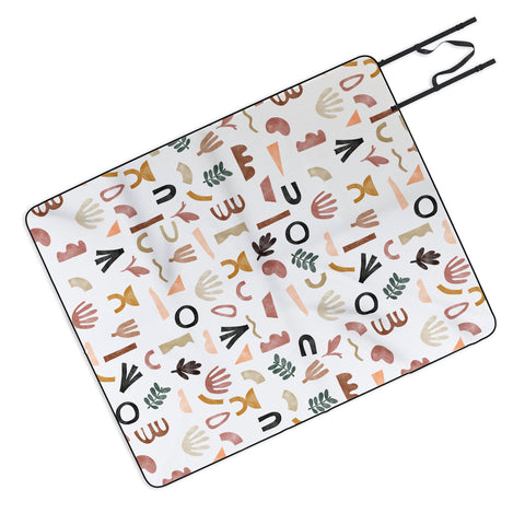Marta Barragan Camarasa Pattern desert shapes Picnic Blanket