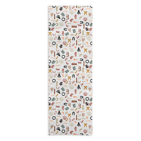 Marta Barragan Camarasa Pattern desert shapes Yoga Towel