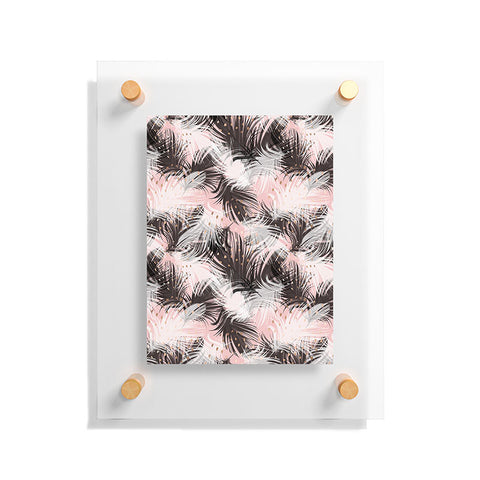Marta Barragan Camarasa Pattern feathers and drops of copper Floating Acrylic Print