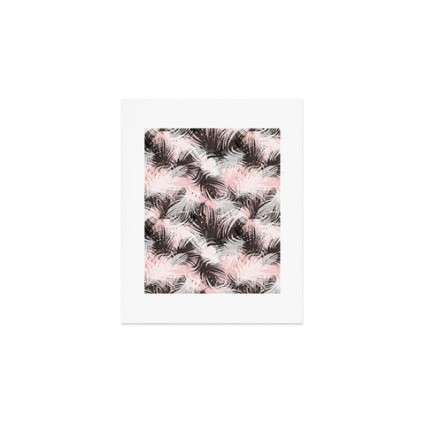 Marta Barragan Camarasa Pattern feathers and drops of copper Art Print