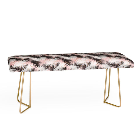Marta Barragan Camarasa Pattern feathers and drops of copper Bench