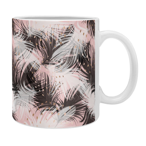 Marta Barragan Camarasa Pattern feathers and drops of copper Coffee Mug