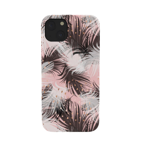 Marta Barragan Camarasa Pattern feathers and drops of copper Phone Case