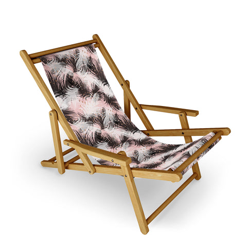 Marta Barragan Camarasa Pattern feathers and drops of copper Sling Chair