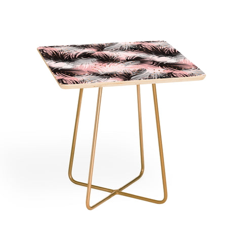 Marta Barragan Camarasa Pattern feathers and drops of copper Side Table