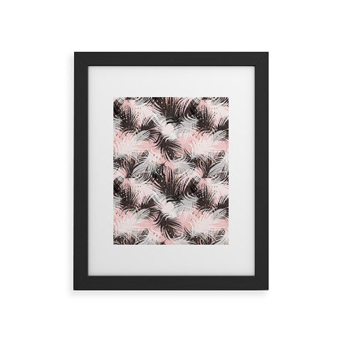 Marta Barragan Camarasa Pattern feathers and drops of copper Framed Art Print