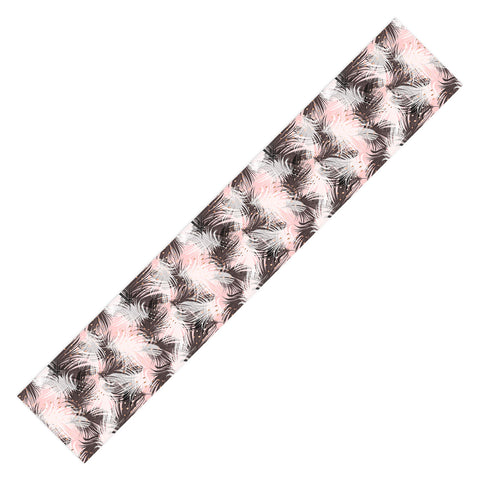 Marta Barragan Camarasa Pattern feathers and drops of copper Table Runner