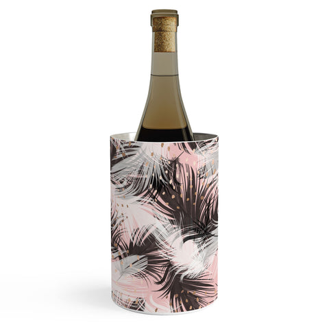 Marta Barragan Camarasa Pattern feathers and drops of copper Wine Chiller