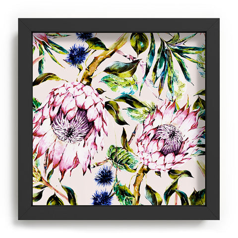 Marta Barragan Camarasa Pattern floral boho Recessed Framing Square