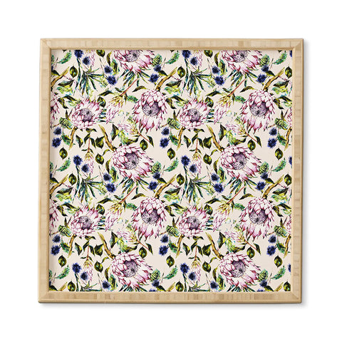 Marta Barragan Camarasa Pattern floral boho Framed Wall Art