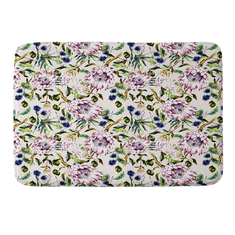 Marta Barragan Camarasa Pattern floral boho Memory Foam Bath Mat