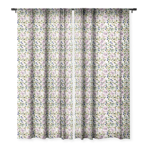 Marta Barragan Camarasa Pattern floral boho Sheer Window Curtain