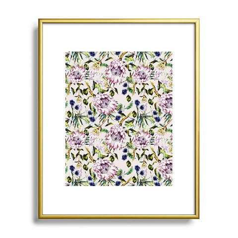 Marta Barragan Camarasa Pattern floral boho Metal Framed Art Print