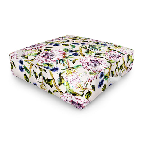 Marta Barragan Camarasa Pattern floral boho Outdoor Floor Cushion