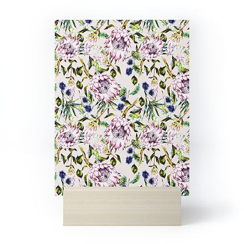 Marta Barragan Camarasa Pattern floral boho Mini Art Print