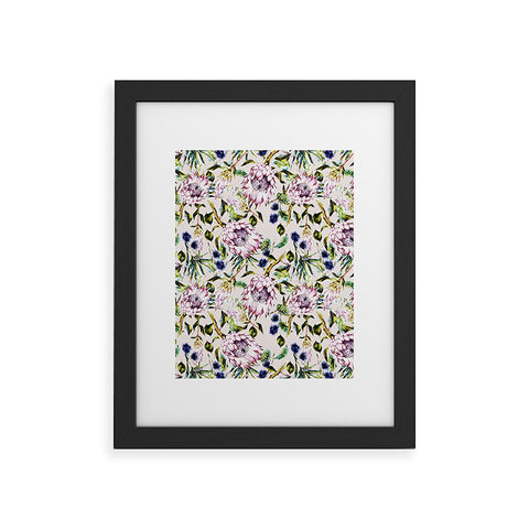 Marta Barragan Camarasa Pattern floral boho Framed Art Print