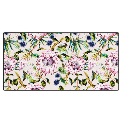 Marta Barragan Camarasa Pattern floral boho Desk Mat
