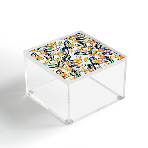 Marta Barragan Camarasa Pattern floral exotic Acrylic Box