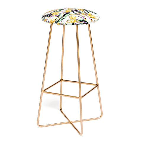 Marta Barragan Camarasa Pattern floral exotic Bar Stool