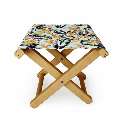Marta Barragan Camarasa Pattern floral exotic Folding Stool