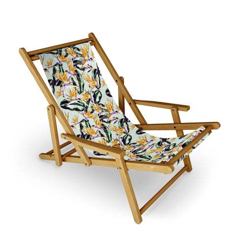 Marta Barragan Camarasa Pattern floral exotic Sling Chair