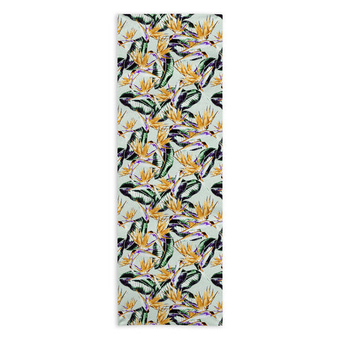 Marta Barragan Camarasa Pattern floral exotic Yoga Towel