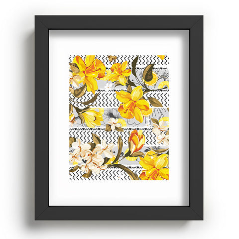 Marta Barragan Camarasa Pattern flowers and fruits Recessed Framing Rectangle