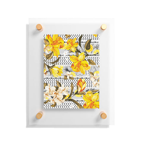 Marta Barragan Camarasa Pattern flowers and fruits Floating Acrylic Print