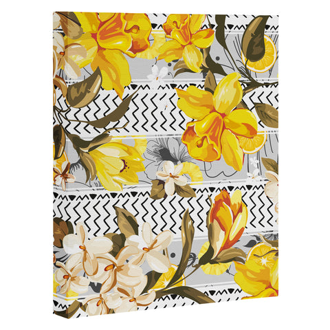 Marta Barragan Camarasa Pattern flowers and fruits Art Canvas
