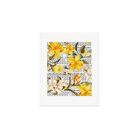 Marta Barragan Camarasa Pattern flowers and fruits Art Print