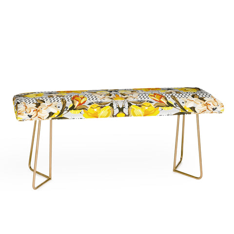 Marta Barragan Camarasa Pattern flowers and fruits Bench