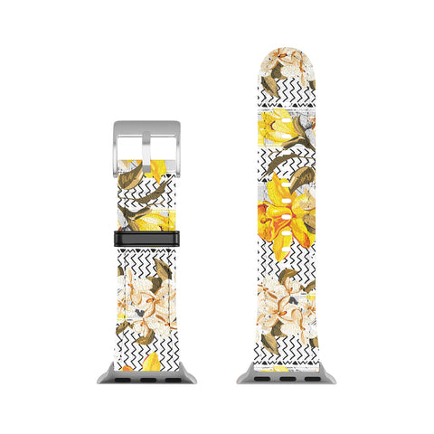 Marta Barragan Camarasa Pattern flowers and fruits Apple Watch Band